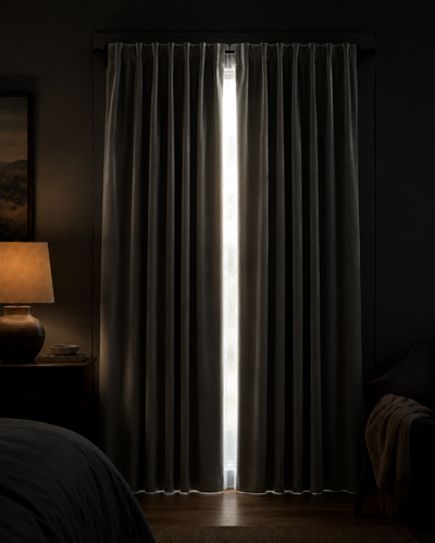 Cotton Velvet True Blackout Curtain