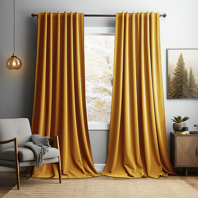 Cotton Velvet True Blackout Curtain